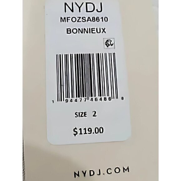 New NYDJ Sheri Released Raw Hem Ankle Jeans in Bonnieux Floral Print NWT - Picture 3 of 6